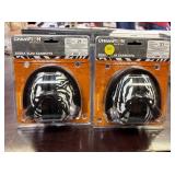 (2) ZEBRA SLIM EARMUFFS