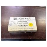 (20) ROUNDS OF 7.62 AMMO