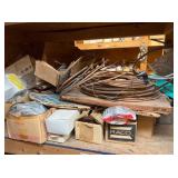 COPPER TUBING, VARIOUS ELECTRICAL ITEMS