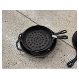 3 CAST IRON SKILLETS