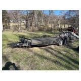 6’10”X20’ BUMPER PULL EQUIPMENT TRAILER