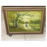 FRAMED PAINTING 44”X32”