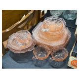 PINK DEPRESSION GLASSWARE