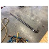 (2) METAL CROWBARS