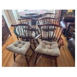 6 WOODEN DINING CHAIRS