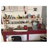 CONTENTS OF TABLE & SHELVES