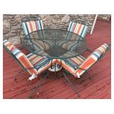 PATIO TABLE AND 4 CHAIRS