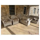 WICKER PATIO FURNITURE SET