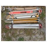  LOT OF LASER LEVELING TRI PODS
