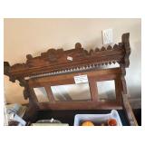 ANTIQUE EASTLAKE OVER MANTLE FURNITURE PIECE