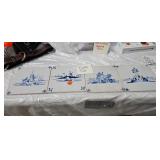 BLUE AND WHITE DELFT TILES