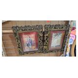 FRAMED PINKY AND BLUE BOY DECOR