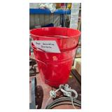 RED BUCKET DECOR