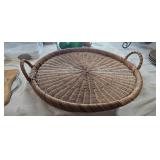 WICKER TRAY