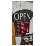 BUSINESS LIGHTED SIGN