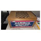 WOODEN BISCUIT BOX