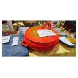 VINTAGE ORANGE USA POTTERY BOWL