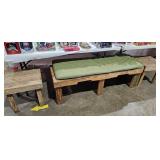 WOODEN BENCH / SEATS / CUSHION