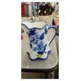 BLUE AND WHITE PITCHER