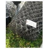 ROLL OF BLACK VINYL COATED CHAIN LINK FENCING