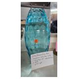 BLUE GLASS VASE