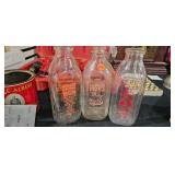 GLASS MILK BOTTLES