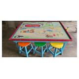 TRAIN TABLE AND CHAIRS