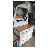 DRESSER AND MIRROR