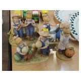 FARM CHILDREN FIGURE LOT