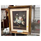 FRAMED FLORAL PICTURE DECOR