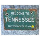 WELCOME TO TENNESSEE SIGN