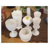 MILK GLASS LOT
