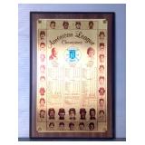 1980 Kansas City Royals American League Champions Commemorative Plaque 