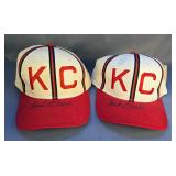Buck O'Neil (HOF) Autographed Kansas City Monarchs Baseball Caps 