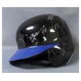 Zack Greinke, Sebastian Rivero, Shane Costa, And Kila Ka'aihue Autographed Kansas City Royals Battin