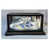 Whit Merrifield Kansas City Royals Autographed Cleat With MLB Authentication Sticker, In Display Cas