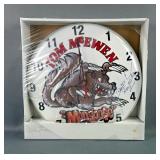 Tom McEwen 'Mongoose' Autographed Clock 
