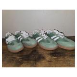2 PAIR OF GREEN SHOES