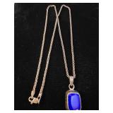 .925 SILVER NECKLACE AND PENDANT