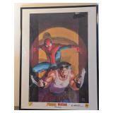 MATT WAGNER SIGNED SPIDERMAN WOLVERINE POSTER