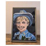 VINTAGE COWBOY KID PAINTING