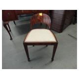 Mahogany, Hepplewhite, vanity bench