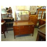Two over two, mahogany, dressing table