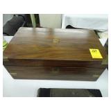 Victorian, mahogany, campaign desk box, ca. 1870