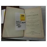 Leather bound book of Common Prayer, dated 1839