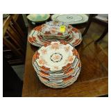 Lot of 19th Century, ironstone dinnerware in blue