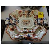 Masons ironstone tureen and platter, in Imari