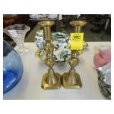 Pair of Victorian brass candlesticks, ca. 1890
