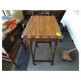 Barley twist, oak, side table, ca. 1935