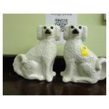 Large pair of Staffordshire dogs, ca. 1900, A/F